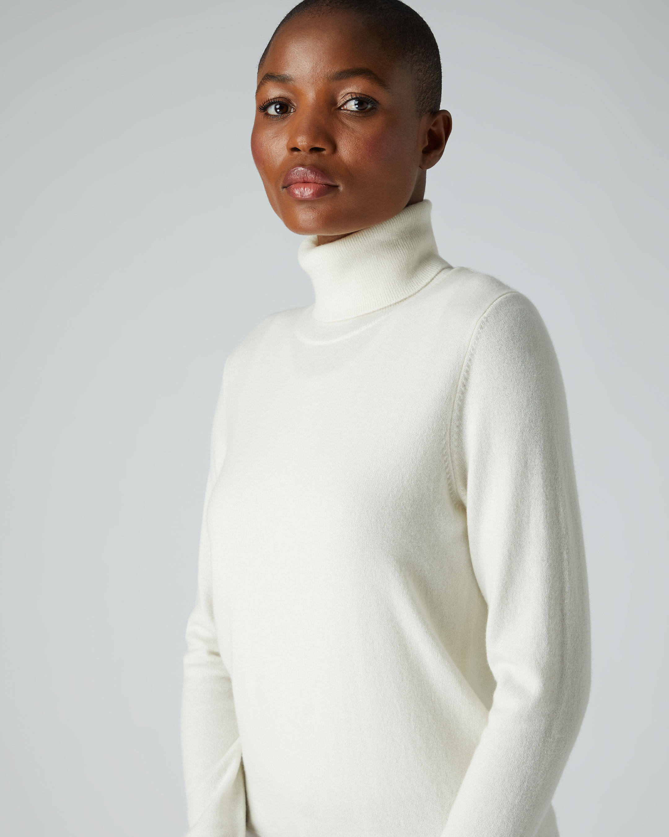 ladies polo neck sweaters