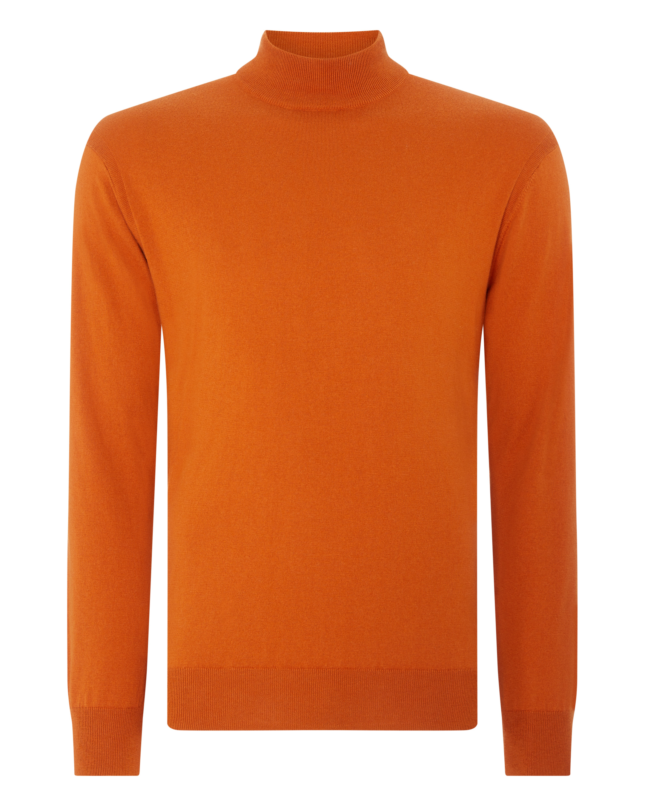 Mens orange turtleneck on sale sweater