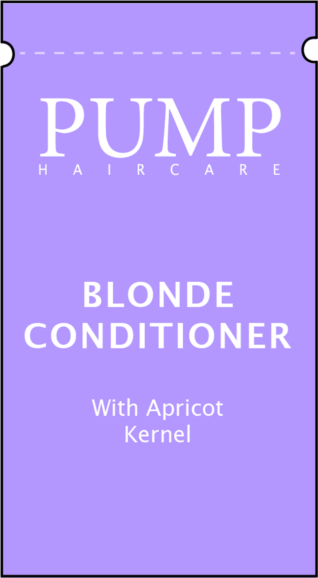 PUMP BLONDE TONING CONDITIONER SACHET SAMPLE