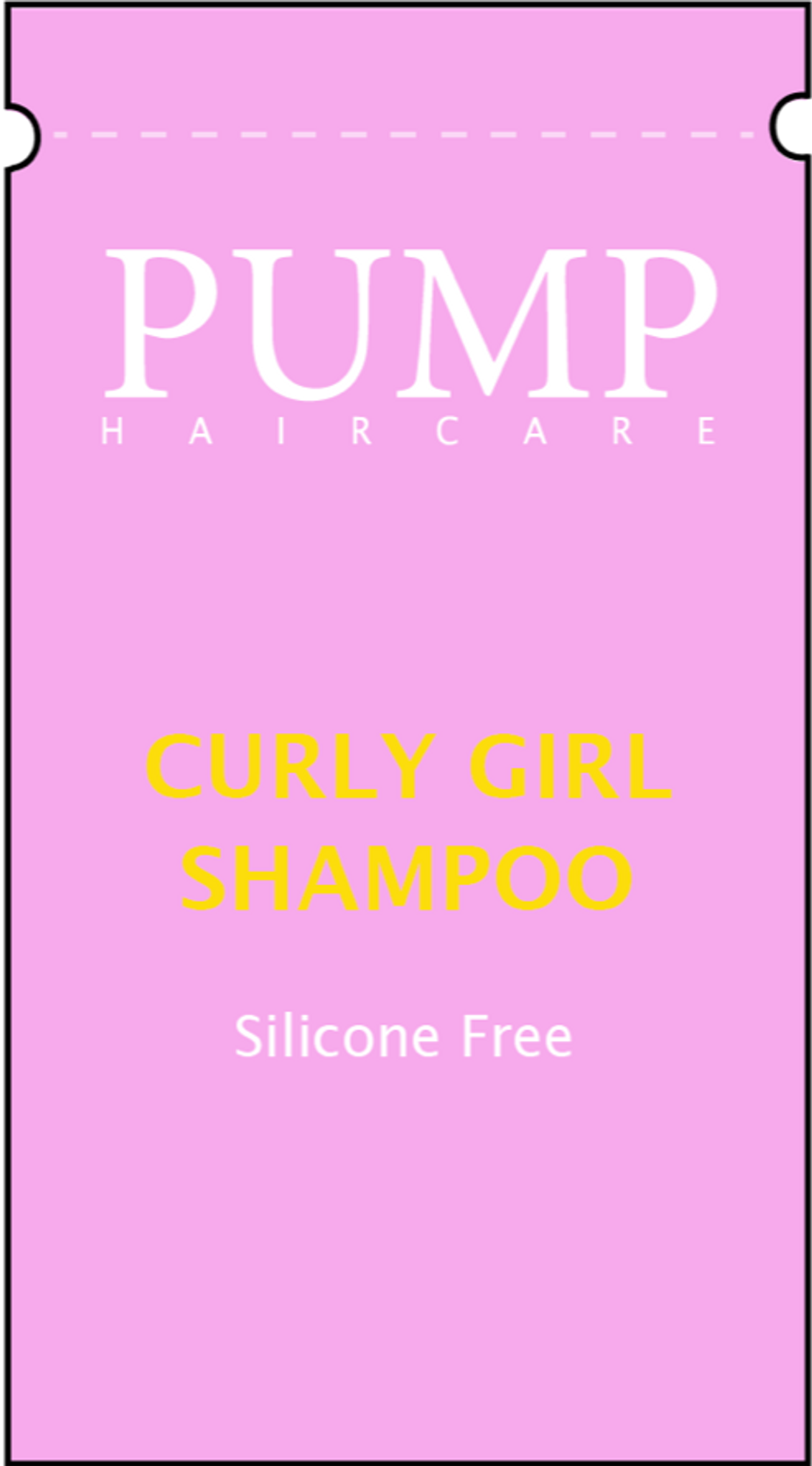 PUMP CURLY GIRL SHAMPOO SACHET SAMPLE