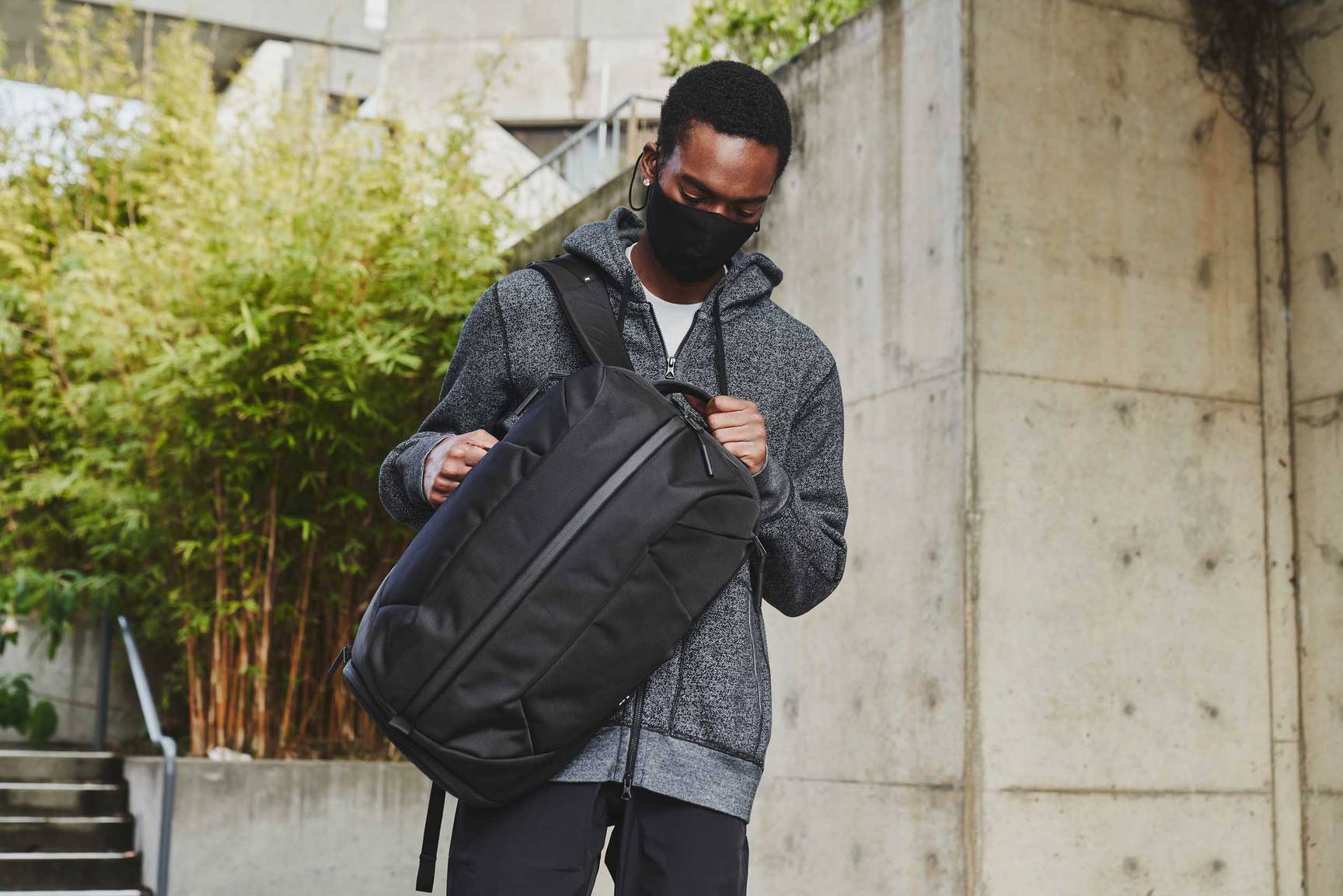 Duffel backpack travel sales bag