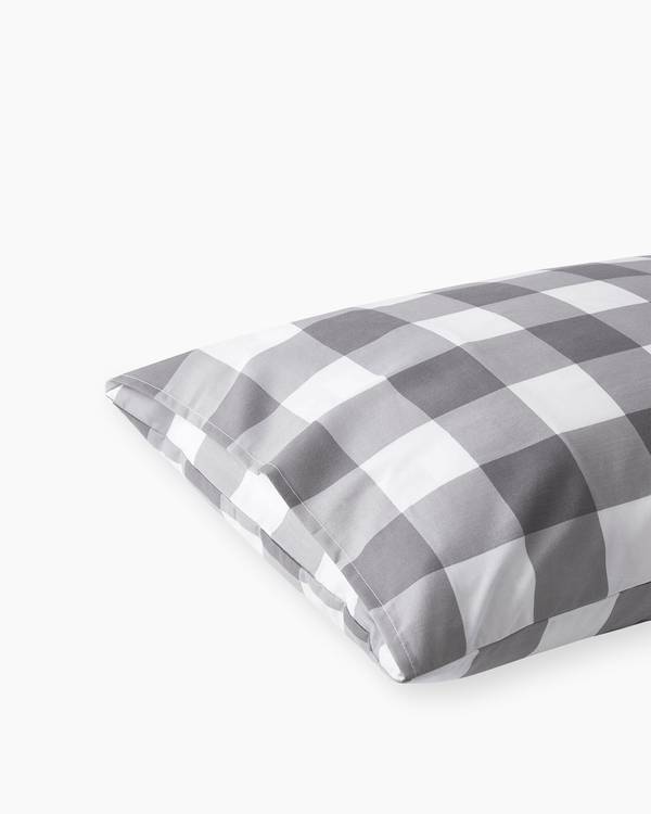 Gray Buffalo Check Microfiber Sheet Set