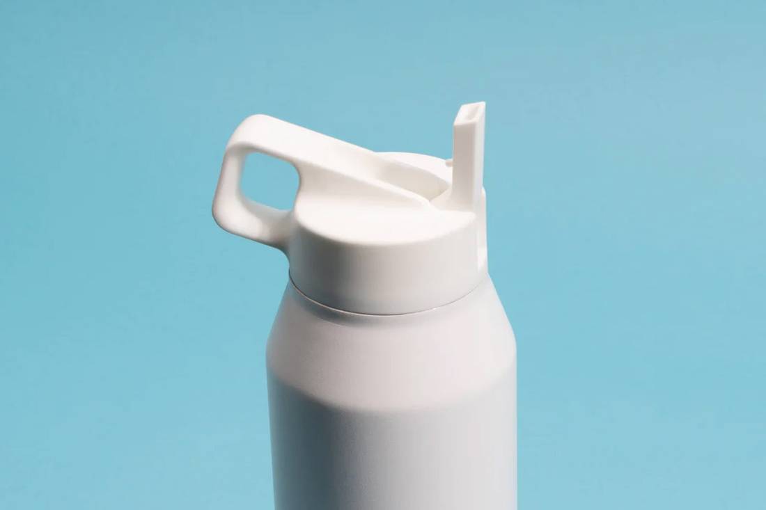 Water Bottle with Push Cap (20 Oz., 7.75 x 3 Dia.)