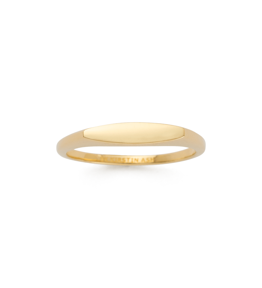 SENTIMENT BAR RING (9K GOLD)