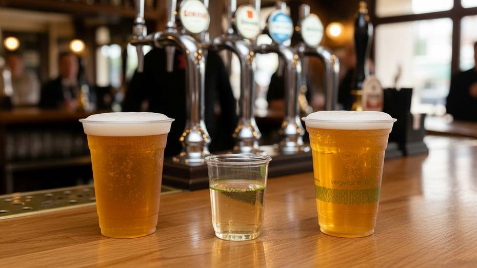 425ml PLA Clear Beer Cup - 96 Series - W&M Approved