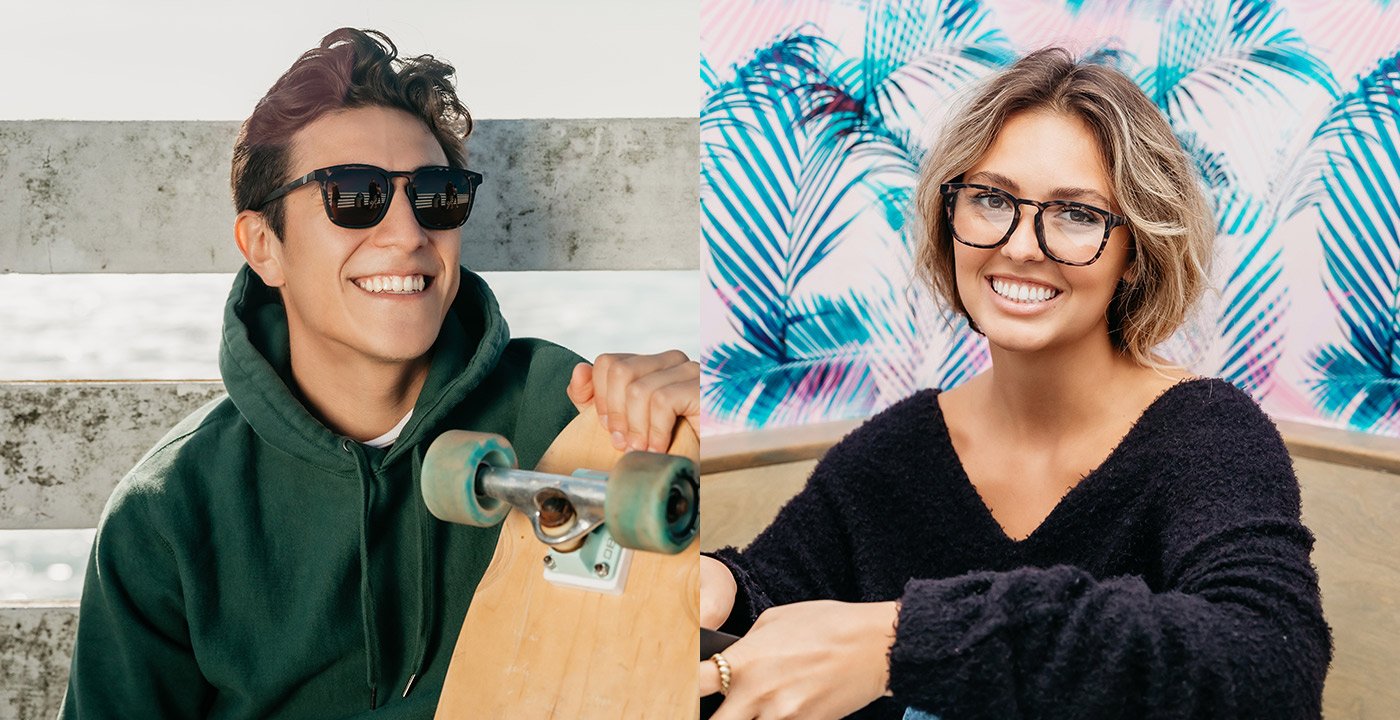 Biz Maker Square RX Glasses - Black Tortoise Frame With