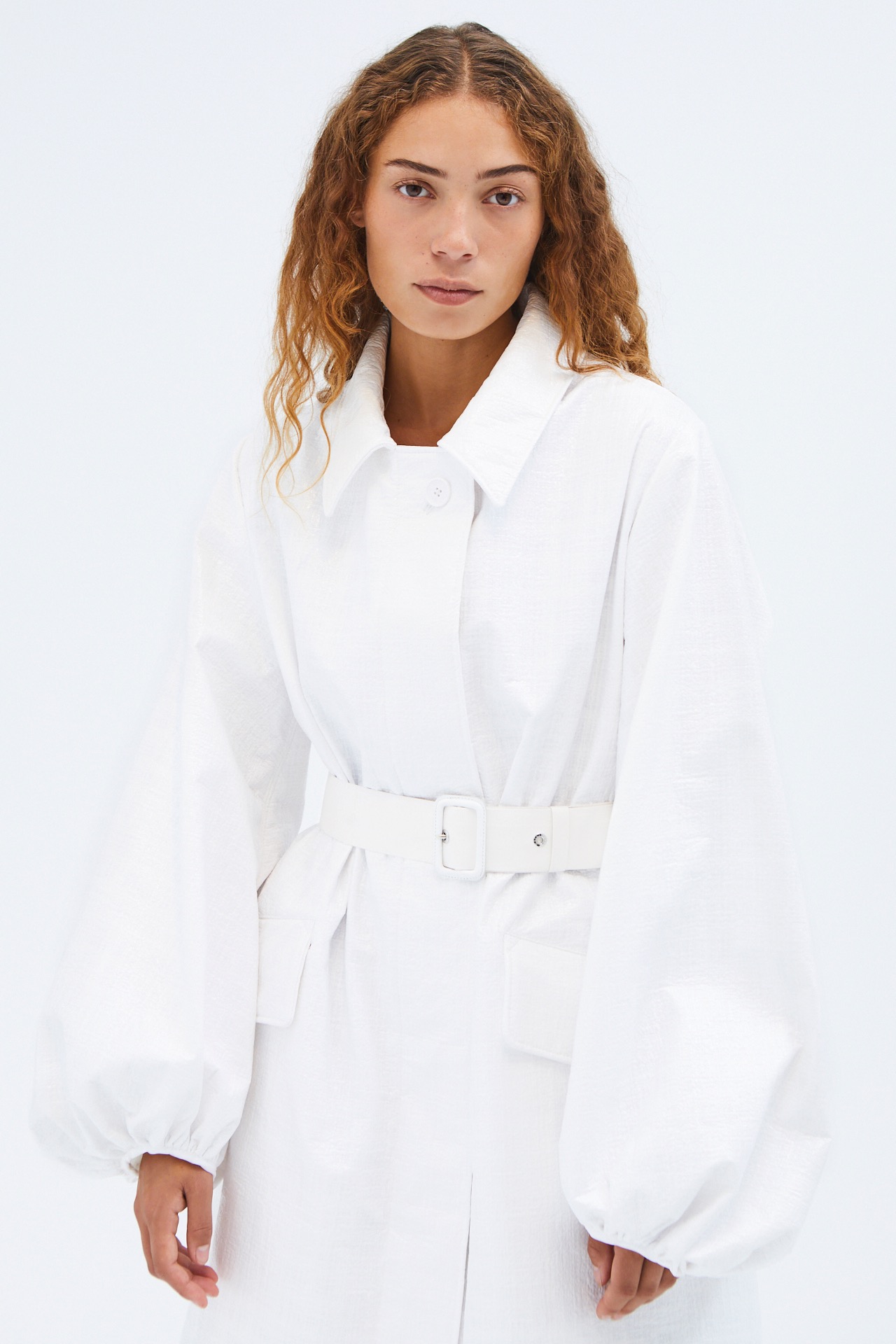 HELEN | COAT BONDED COTTON ECRU