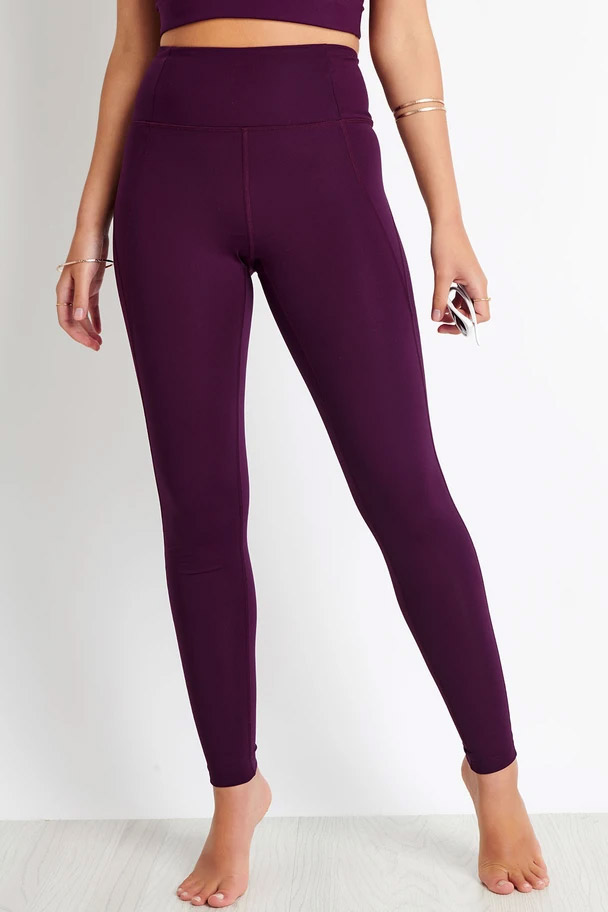 Girlfriend Collective Compressive High Waisted Legging - Plum