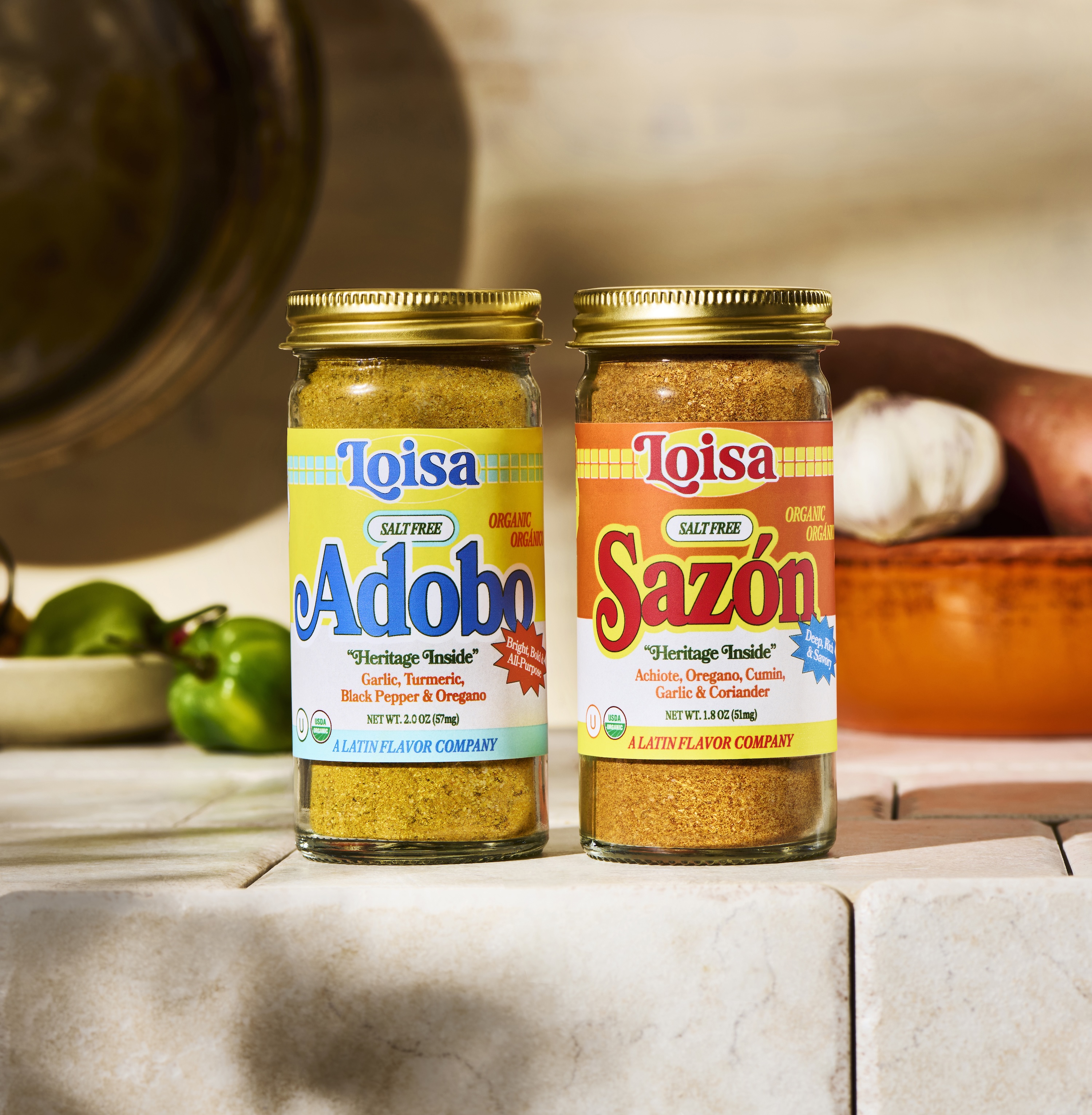 Loisa | Salt-Free Organic Sazon & Adobo | Combo Pack | Non-GMO, NO MSG