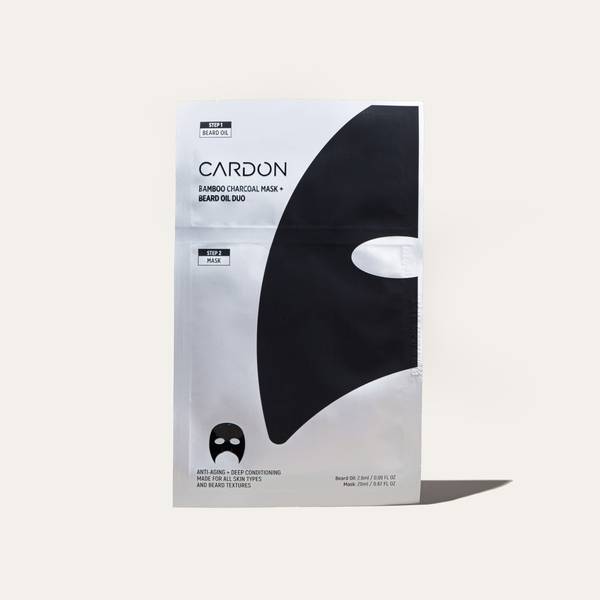 Bamboo Charcoal Sheet Mask + Beard Oil (Single)