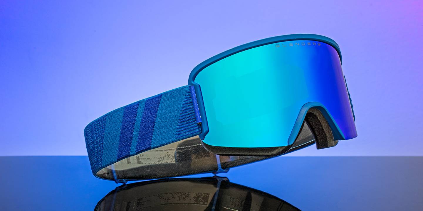 Blue Warrior Snow Goggles Neon Blue Ski & Snowboard Goggles