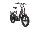 Right angled side view of the charcoal RadRunner 3 Plus electric utility bike