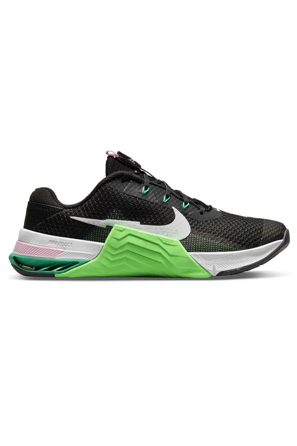 Nike Metcon 7 Shoes - Black/Green Strike/Pink  Women's