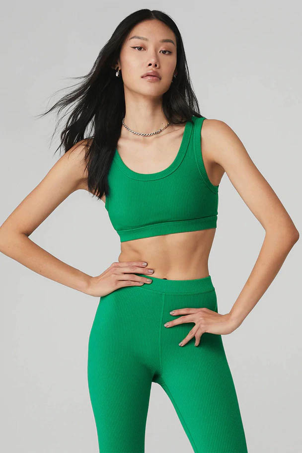 Alo Yoga Wellness Bra - Green Emerald