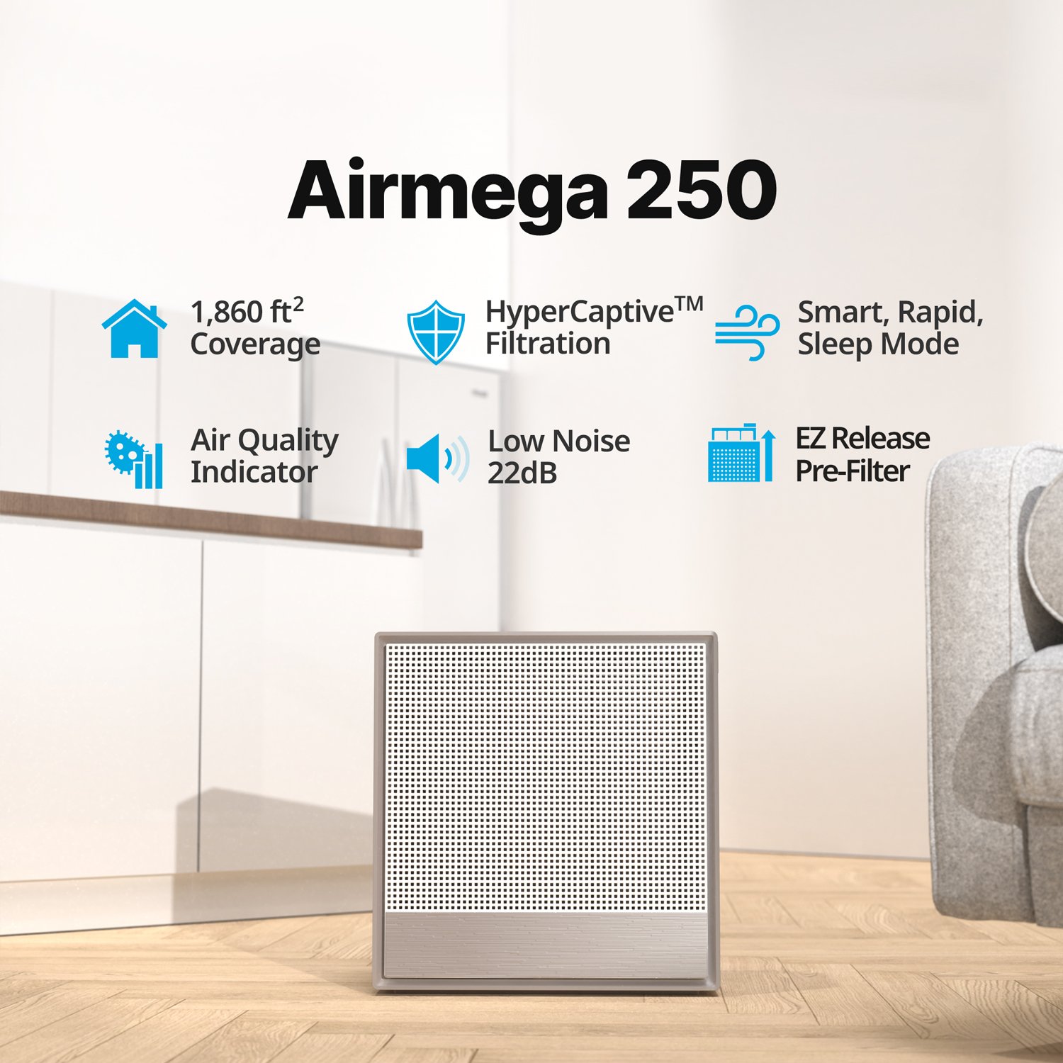 Airmega 250 key feature