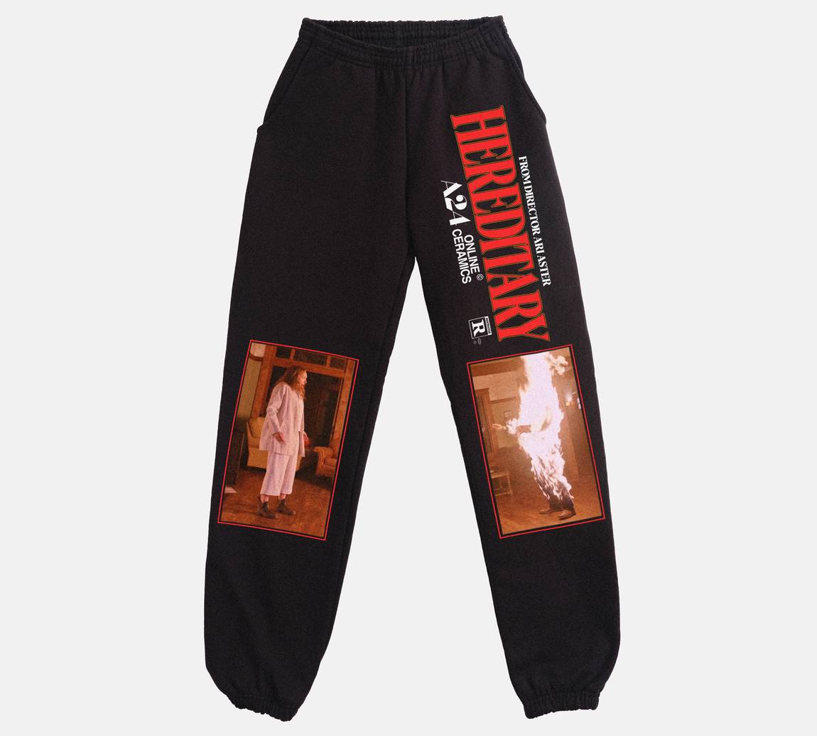 Online Ceramics x Hereditary Fire Sweatpants A24 Shop