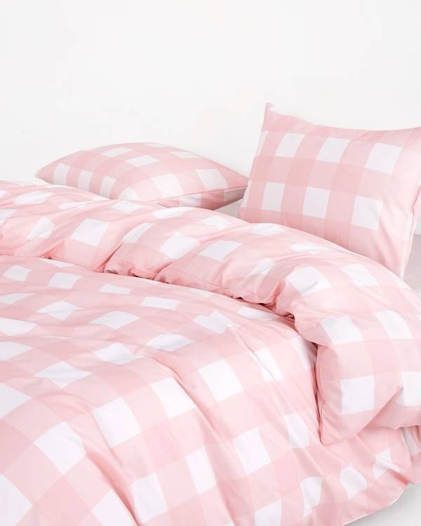 Pink Buffalo Check Microfiber Pillowcases