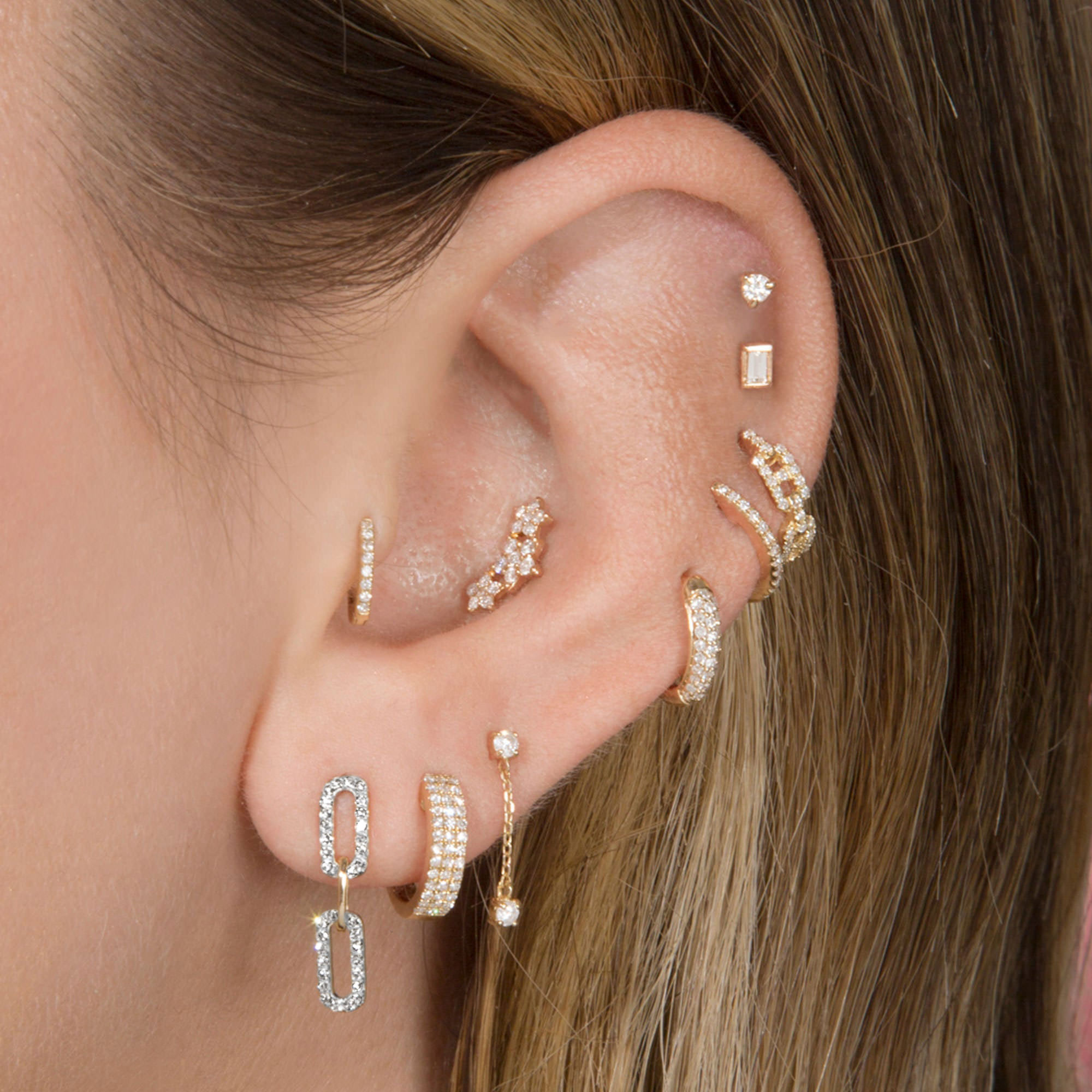 Diamond deals strand earrings