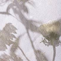 Shadows of flowers against a white linen sheet