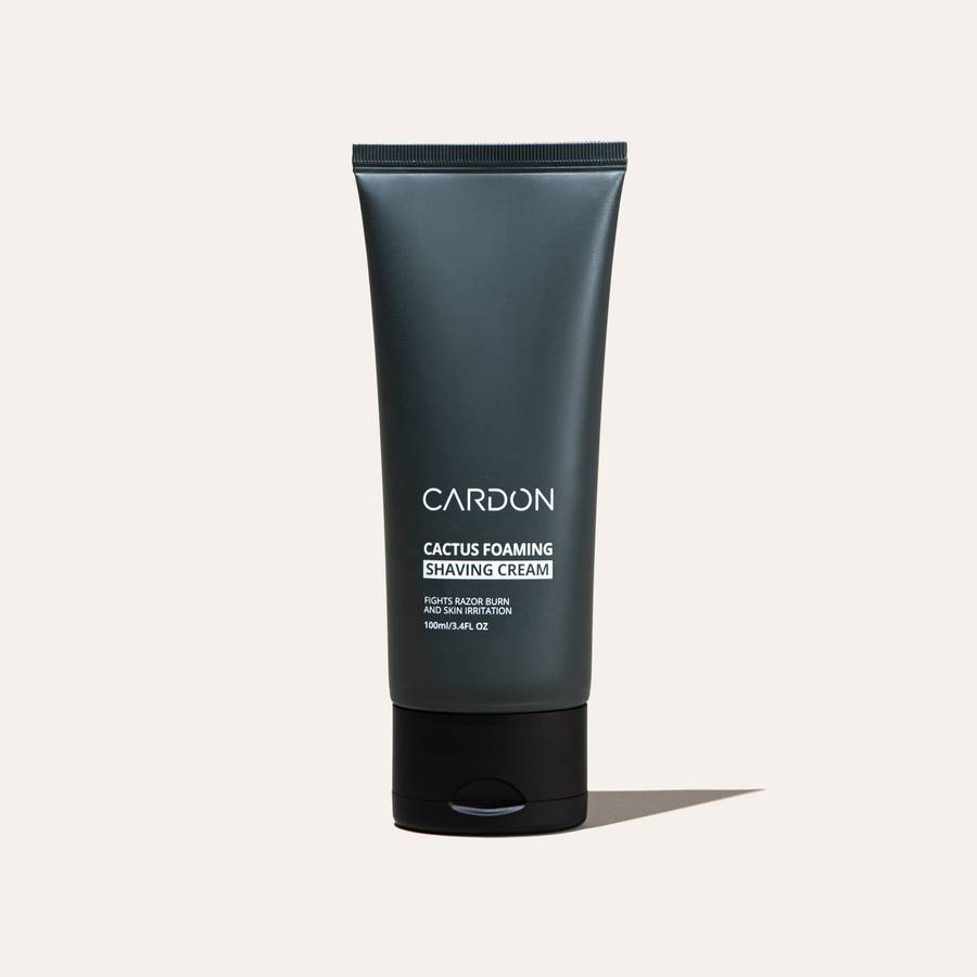 Cardon Skincare's men's shaving cream provides a magic shave with it's cushion-like foam.