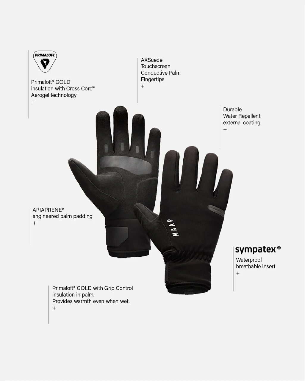 Apex Deep Winter Glove / Black