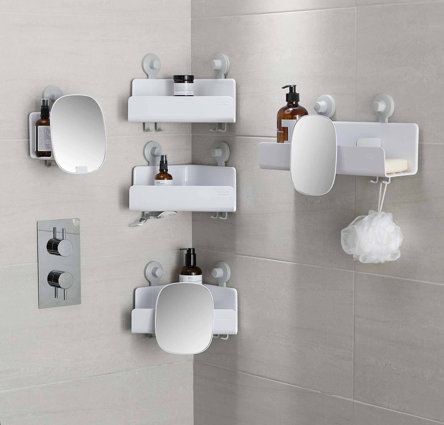 EasyStore™ 2piece Corner Shower Shelf Set Joseph Joseph