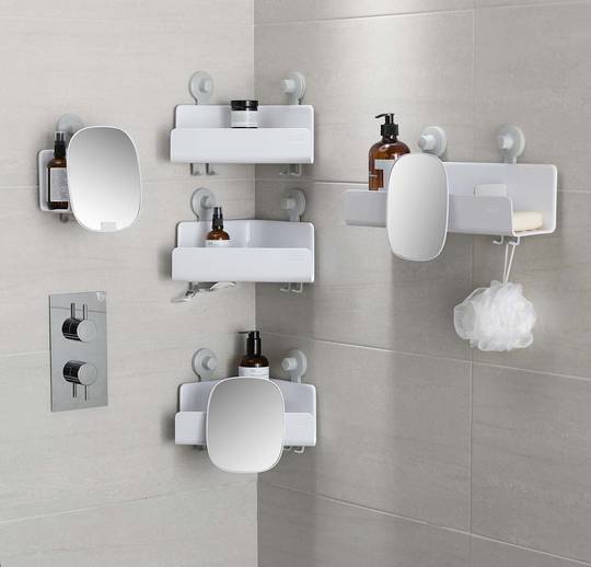EasyStore™ 2piece Corner Shower Shelf Set Joseph Joseph