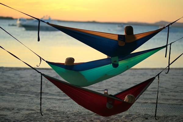 Nakie hammocks are made from 100% Recycled material