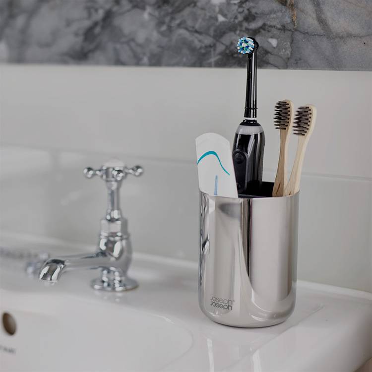 Stainlesssteel Toothbrush Caddy Joseph Joseph