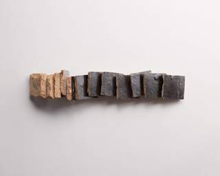 zellige | charred cedar (textured satin) | unmounted square 