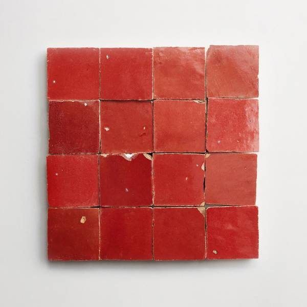 zellige | palace red | unmounted square 