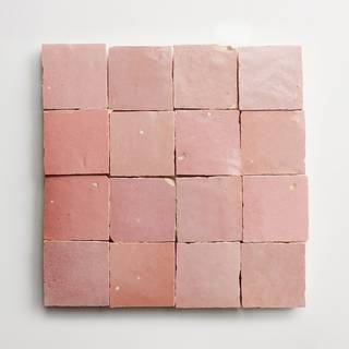 zellige | vintage rose | unmounted square 