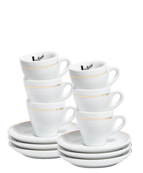 Light brown cup and saucer set - Espresso