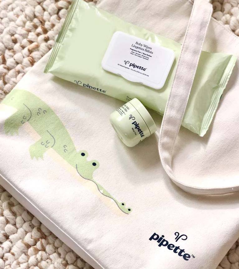 Limited Edition Tote Bag, Baby Balm & Baby Wipes.