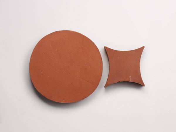 belgian reproduction | flemish red | terracotta | circle + losange (bundle)
