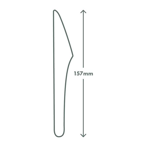 16cm High Grade Paper Knife - White