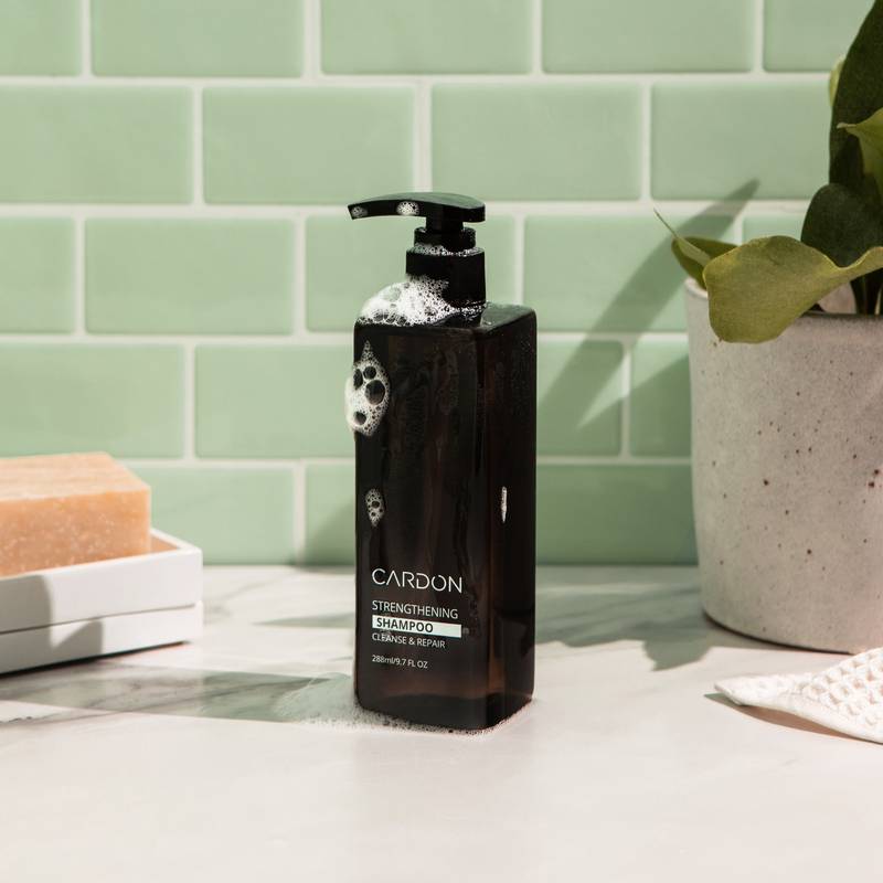 Cardon Hair Thickening + Strengthening Shampoo helps stop hair loss - from receding hairlines to thinning hair - the perfect first step in your shower routine.