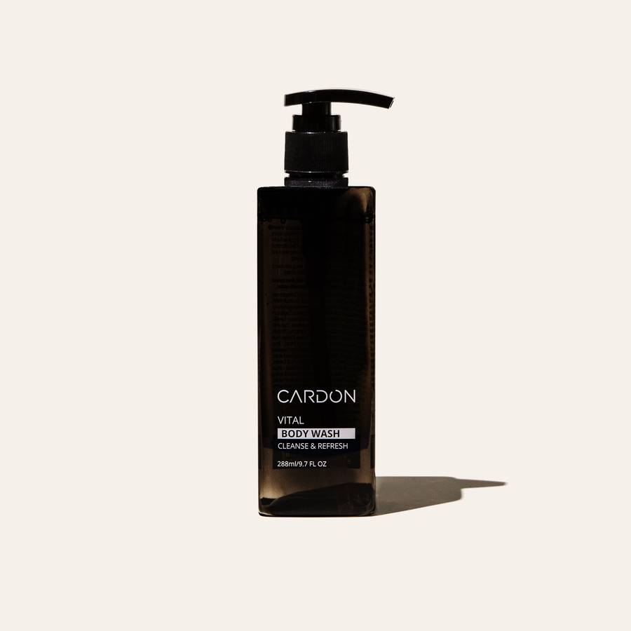 Cardon Skincare's Vital Body Wash for Men is a body-acne clearing body wash that will make your skin smell as good as it looks.
