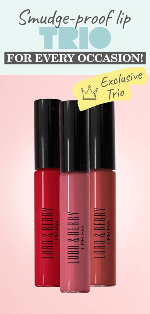 Timeless Kissproof Lipstick Trio