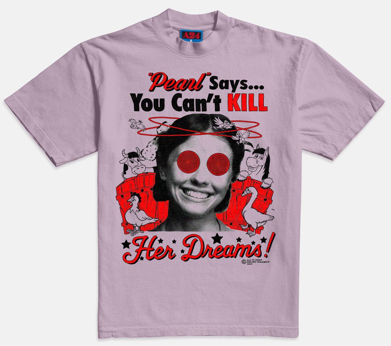 Online Ceramics x Pearl Cow’s Milk Tee A24 Shop