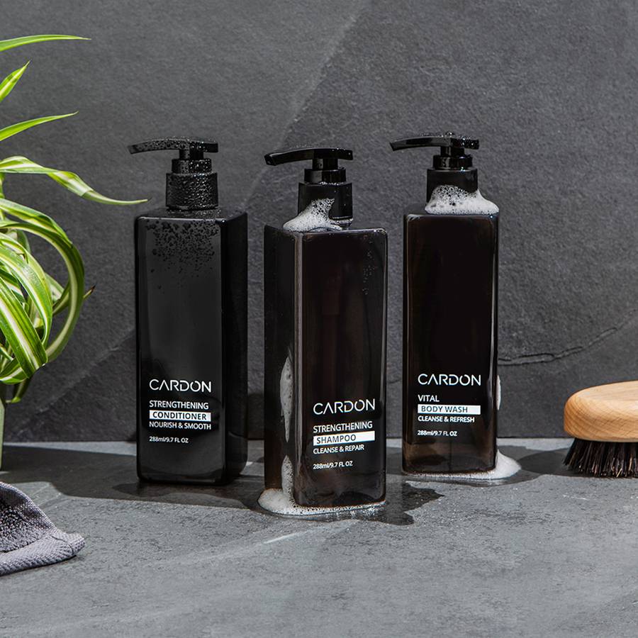 Cardon Skincare and Haircare presents the Hair + Body Set promotes thicker, stronger hair and acne-free skin for the ultimate shower routine.