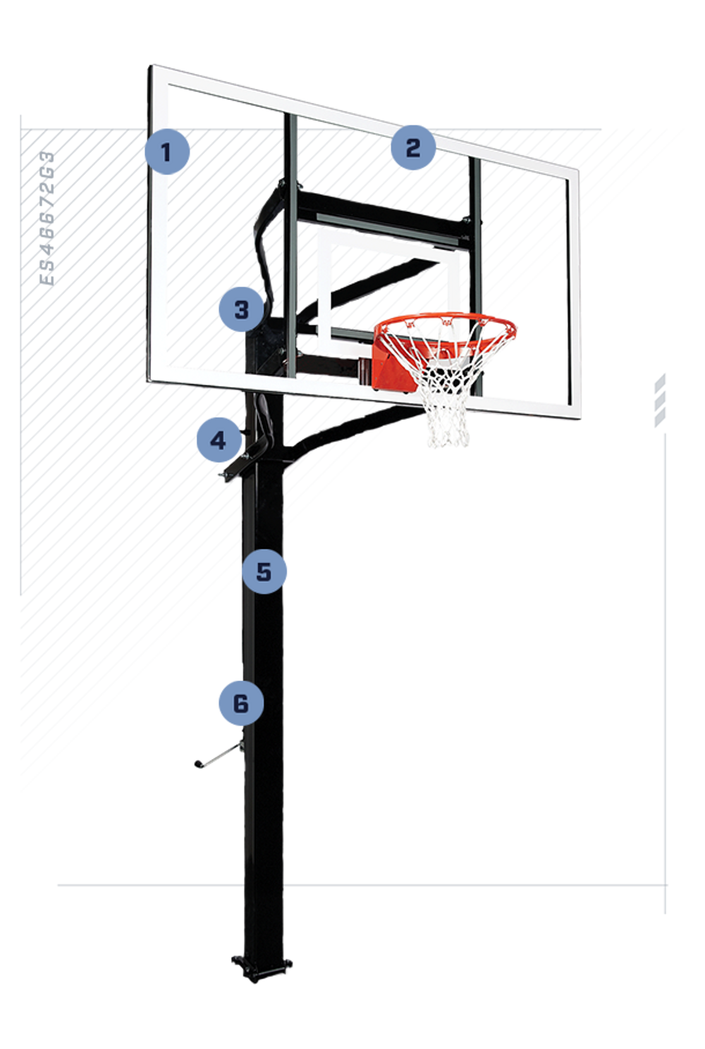 X672 Goalsetter 72 inch Backboard
