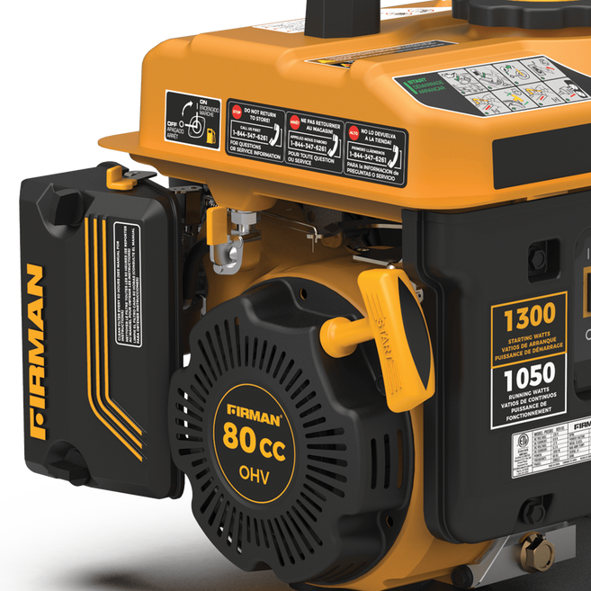 Gas Portable Generator 1300W Recoil Start – FIRMAN Power Equipment