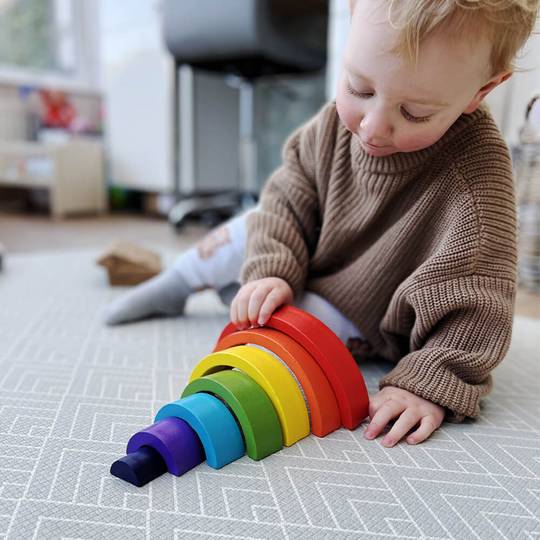 Montessori Toy - Wooden Rainbow