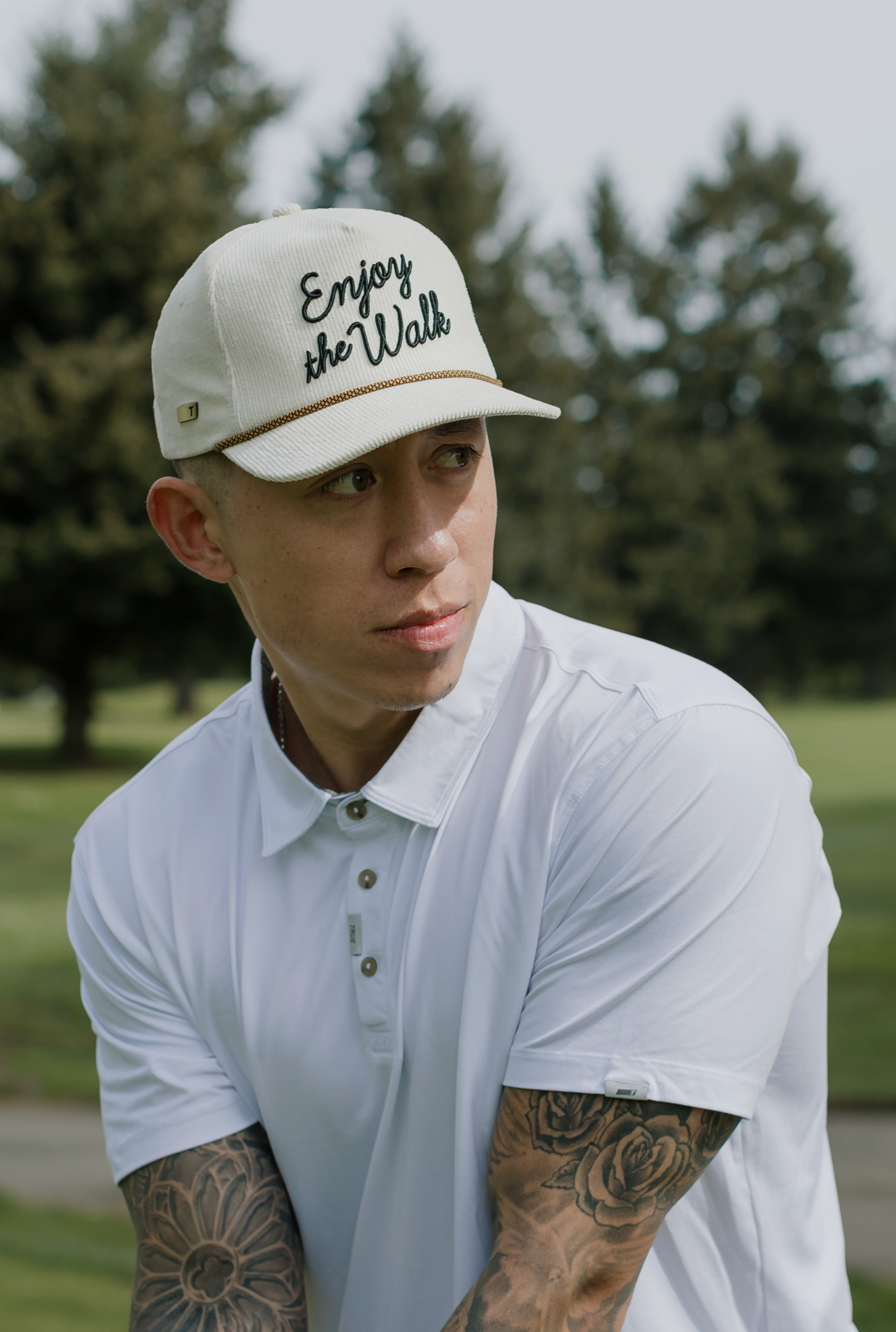 TRUE linkswear™ | Enjoy The Walk 5-Panel Corduroy Strapback TRUE linkswear™ | Enjoy The Walk 5-Panel Corduroy Strapback