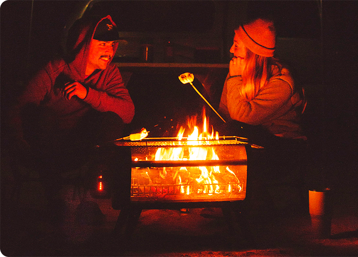A Full Fire With A Full View