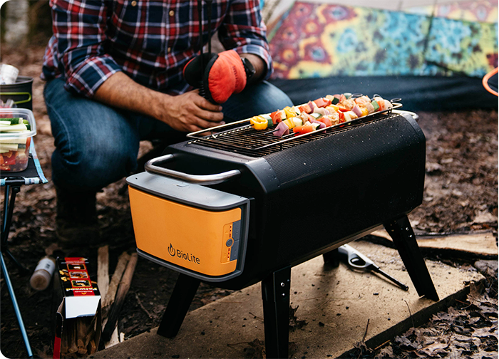 A campfire that cooks