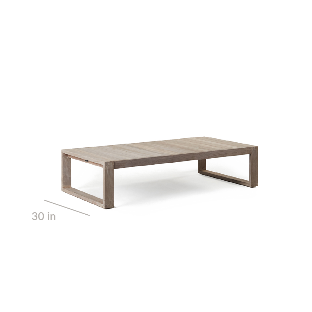 Belvedere Coffee Table in Weathered Teak | Terra Outdoor Living Belvedere Coffee Table in Weathered Teak | Terra Outdoor Living