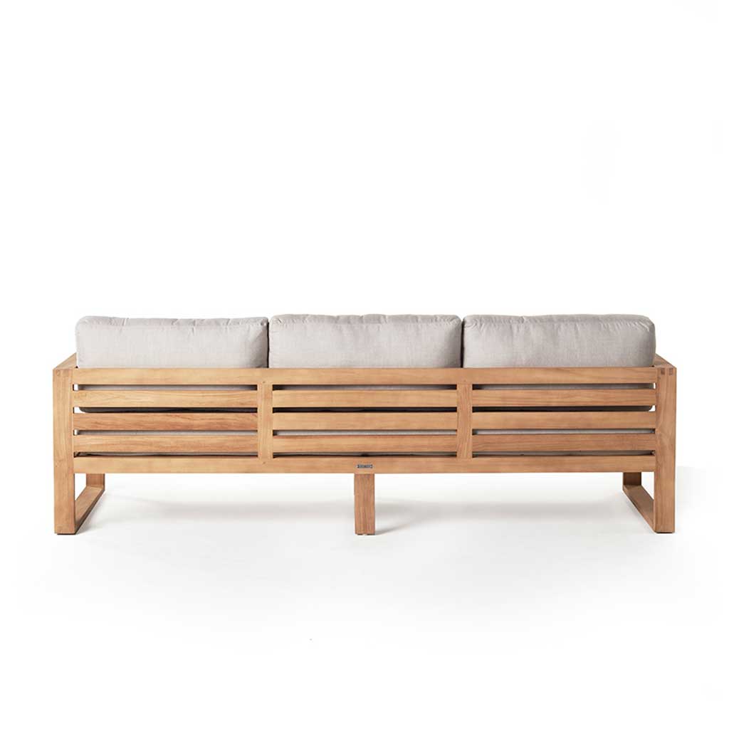 Wooden 3 seater discount sofa