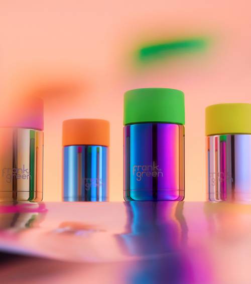 Chrome Rainbow Ceramic Reusable Cup - 10oz / 295ml